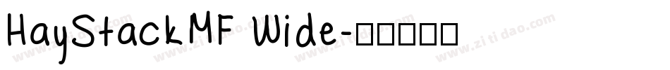 HayStackMF Wide字体转换